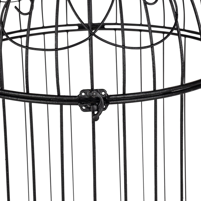 Park Hill Collection Scrollwork Birdcage Planters, Set of 2 – Black (view 17)