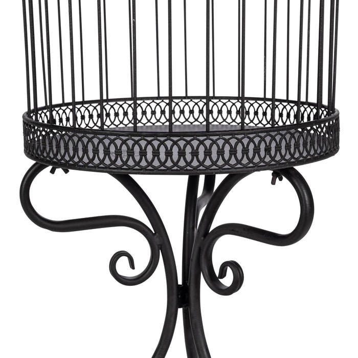 Park Hill Collection Scrollwork Birdcage Planters, Set of 2 – Black (view 18)