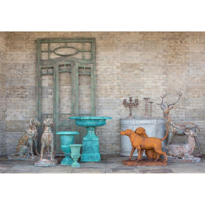Park Hill Collections Garden & Floral Cast Iron Estate Stags, Set of 2 EAG80265 Park Hill Collection