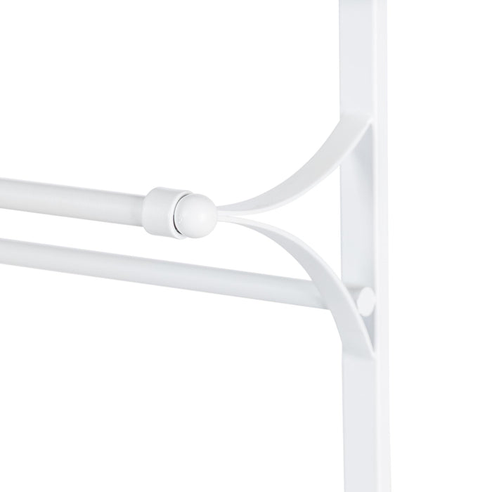 Park Hill Collection Metal Wall Display Rack, White (view 3)