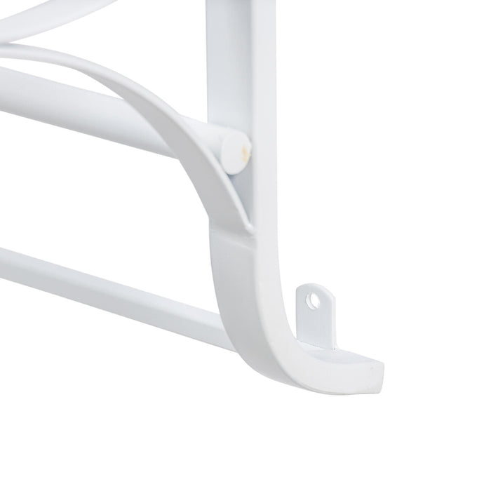 Park Hill Collection Metal Wall Display Rack, White (view 4)