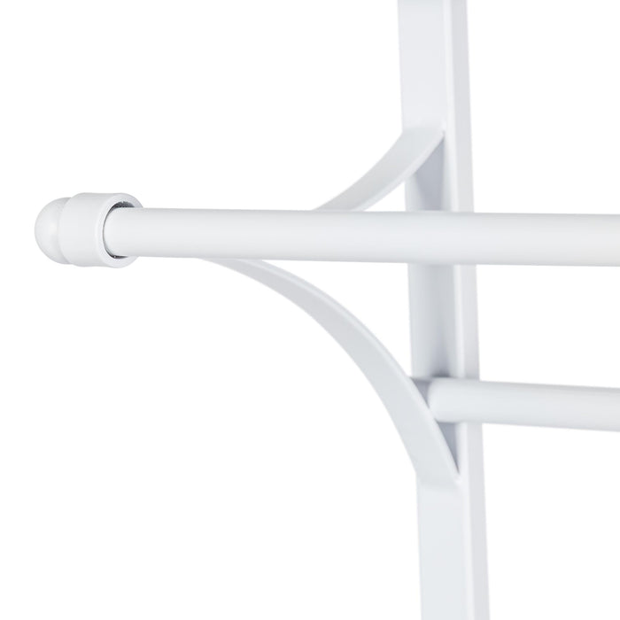 Park Hill Collection Metal Wall Display Rack, White (view 5)