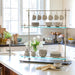 Park Hill Collection Park Hill Pantry & Cafe Black Marble and Iron Bistro Rack EAW20187 Park Hill Collection