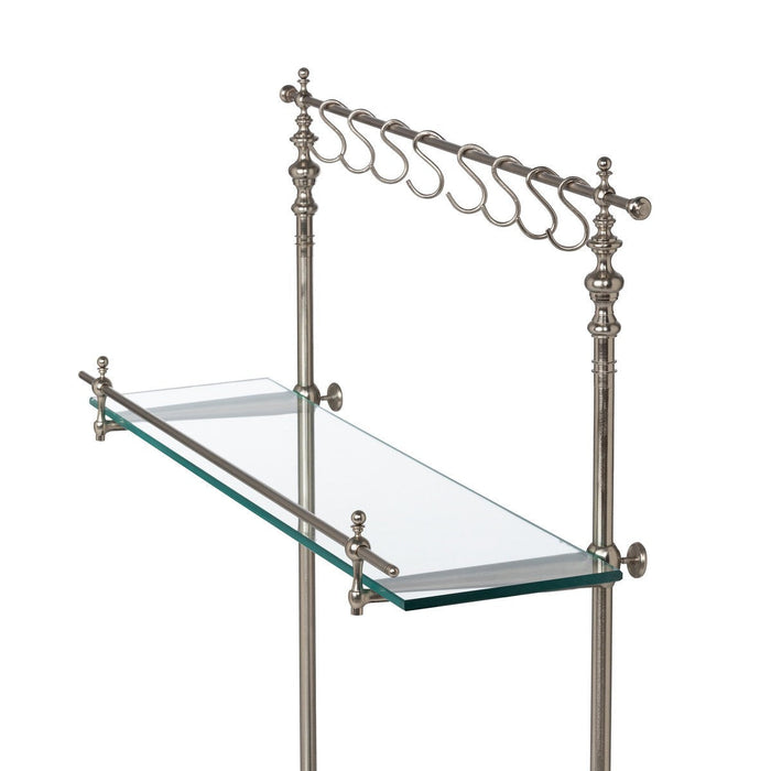 Park Hill Collection Park Hill Pantry & Cafe Black Marble and Iron Bistro Rack EAW20187 Park Hill Collection