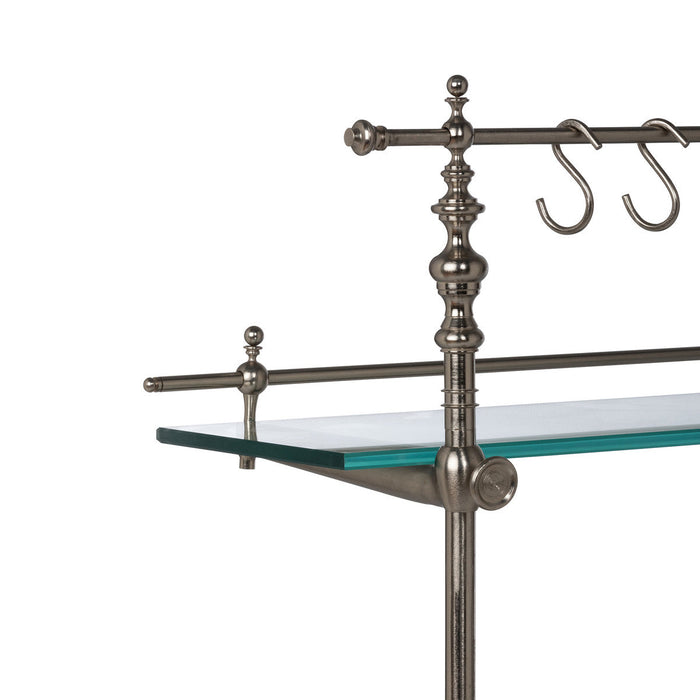 Park Hill Collection Park Hill Pantry & Cafe Black Marble and Iron Bistro Rack EAW20187 Park Hill Collection