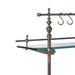 Park Hill Collection Park Hill Pantry & Cafe Black Marble and Iron Bistro Rack EAW20187 Park Hill Collection