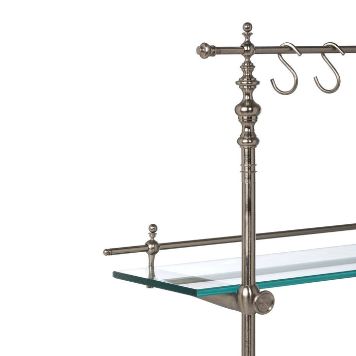 Park Hill Collection Park Hill Pantry & Cafe Black Marble and Iron Bistro Rack EAW20187 Park Hill Collection