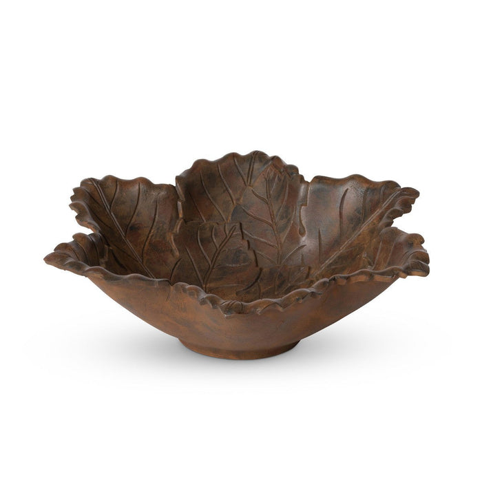 Park Hill Collection Cast Manor Aluminum Grape Leaf Serving Bowl EAW20529 Park Hill Collection