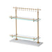 Park Hill Collection Southern Classic White Marble and Brass Bistro Rack EAW26057 Park Hill Collection