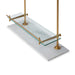 Park Hill Collection Southern Classic White Marble and Brass Bistro Rack EAW26057 Park Hill Collection