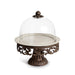 Park Hill Collection Acanthus Stoneware Cake Pedestal with Dome