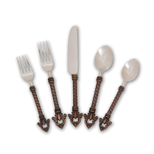 Park Hill Collection Fleur de Lis Flatware Set, 4 Sets of 5