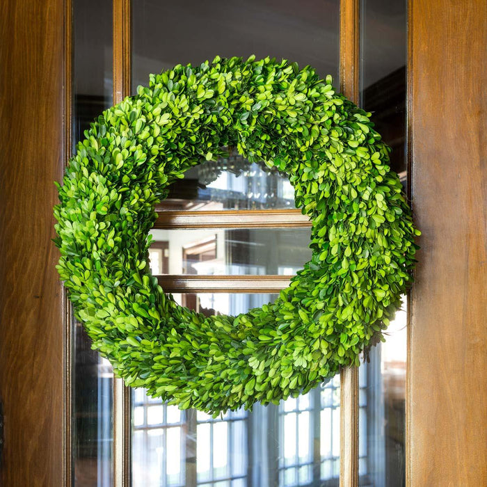 Park Hill Collection Preserved Boxwood Wreath, Large