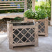 Park Hill Collection Garden Floral Lattice Iron Garden Planter ECM20093 Park Hill Collection