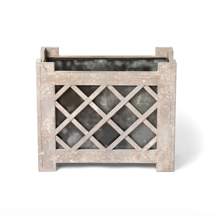 Park Hill Collection Garden Floral Lattice Iron Garden Planter ECM20093 Park Hill Collection
