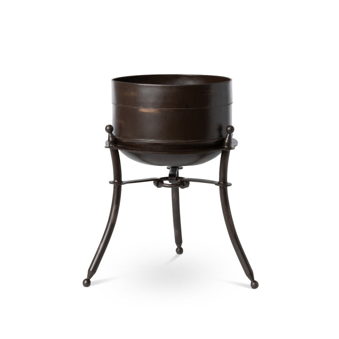 Park Hill Collection Lodge Portal Metal Stand and Pot, Short ECM20156 Park Hill Collection