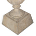 Park Hill Collection Fluted Metal Urn with Pedestal, 33" – Weathered Stone (view 7)