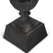 Park Hill Collection Fluted Metal Urn with Pedestal, 33" – Noir (view 12)