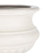 Park Hill Collection Large Metal Portico Urn with Tall Pedestal – Soft White (view 3)