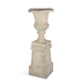 Park Hill Collection Tall Urn with Pedestal, 55.5"H – Aged Stone (view 2)