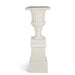 Park Hill Collection Tall Urn with Pedestal, 55.5"H – Soft White