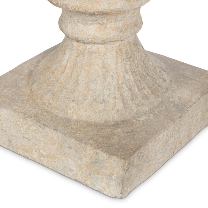 Park Hill Collection Tall Urn with Pedestal, 55.5"H – Soft White (view 14)