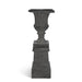 Park Hill Collection Tall Urn with Pedestal, 55.5"H – Noir