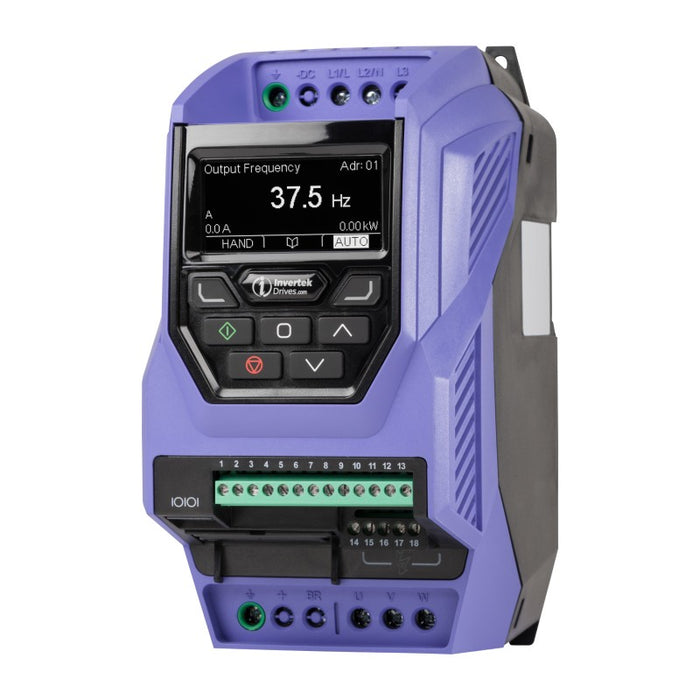 Invertek OptiDrive™ Eco Low Harmonic 1.5 kW (2Hp),7A