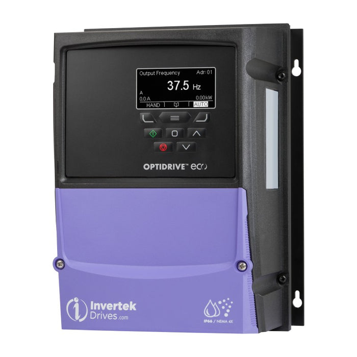 Invertek OptiDrive™ Eco 2.2 kW (3Hp),4.1A 500~600V 3PH IP66