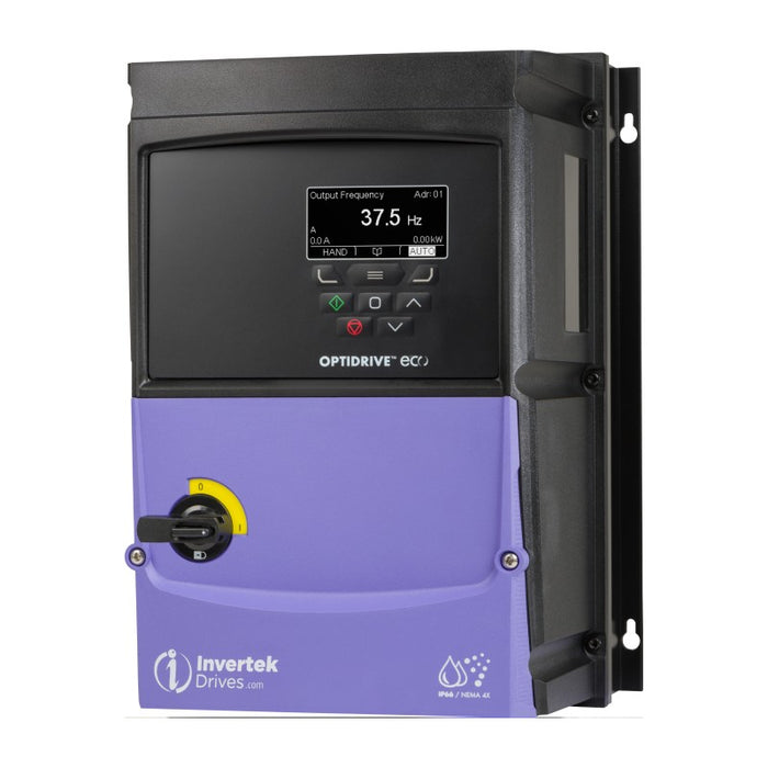 Invertek OptiDrive™ Eco Low Harmonic 5.5 kW (7.5Hp),24A