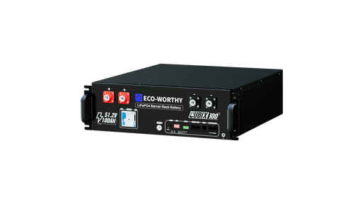 High quality photo of the ECO-WORTHY Cubix 100 Front Right View. Photo sourced by Current Connected from ECO-WORTHY.
