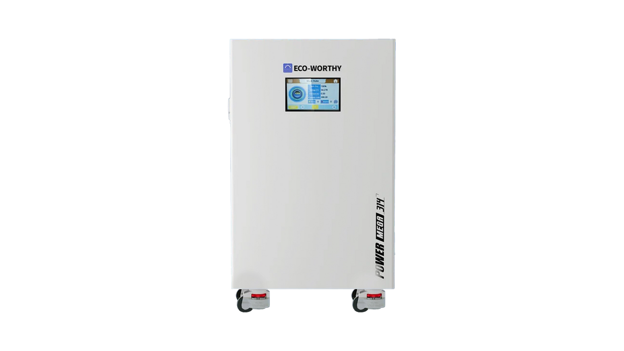 High quality photo of the ECO-WORTHY POWERMEGA 512V Front View. Photo sourced by Current Connected from ECO-WORTHY.