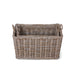 Park Hill Collection Rattan Woven Storage Baskets with Casters, Set of 2 (view 2)
