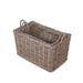 Park Hill Collection Rattan Woven Storage Baskets with Casters, Set of 2 (view 3)