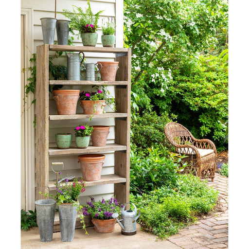 Park Hill Collection Garden Floral Potters Reclaimed Wood Shelf EDC00288 Park Hill Collection