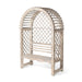 Park Hill Collections Garden Floral Iron Garden Trellis with Bench Storage Display Prop EDX20205 Park Hill Collection