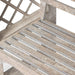 Park Hill Collections Garden Floral Iron Garden Trellis with Bench Storage Display Prop EDX20205 Park Hill Collection