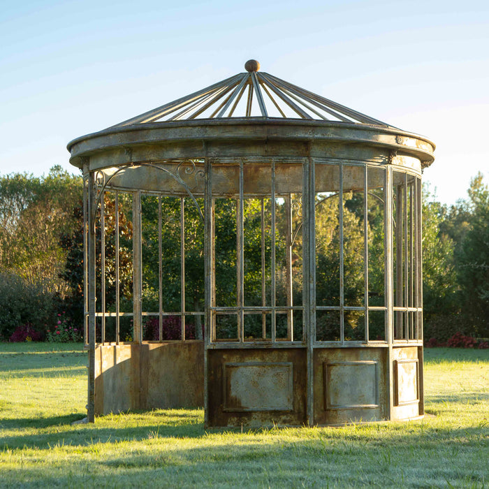 Aged Metal Gazebo EDX90088I - angle view