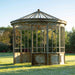 Aged Metal Gazebo EDX90088C - angle view