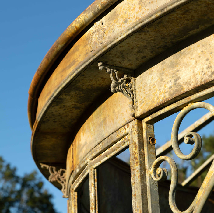 Aged Metal Gazebo EDX90088H - detail close-up