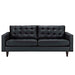 Empress Bonded Leather Sofa Black EEI-1010-BLK