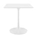 Modway Furniture Lippa 28" Square Wood Top Dining Table Default Title EEI-1123-WHI