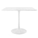 Modway Furniture Lippa 36" Square Wood Top Dining Table Default Title EEI-1124-WHI