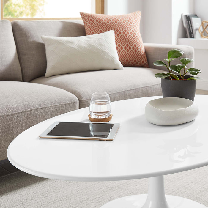 Lippa Oval Wood Coffee Table