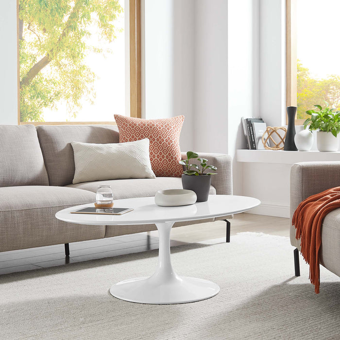 Lippa Oval Wood Coffee Table