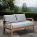 Marina Teak Wood Outdoor Loveseat - accessory view