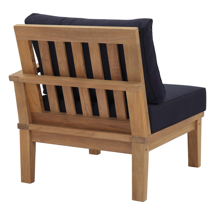 Marina Outdoor Patio Teak Right-Facing Sofa - view 8