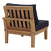 Marina Outdoor Patio Teak Right-Facing Sofa - view 8
