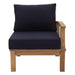 Marina Outdoor Patio Teak Right-Facing Sofa - view 9