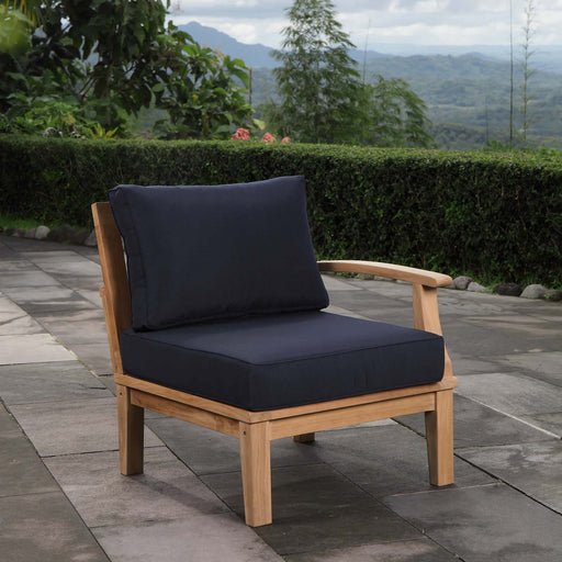 Marina Outdoor Patio Teak Right-Facing Sofa - Modway \outdoor\sofas & sectionals